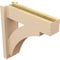 Ekena Millwork 6-in W x 36-in D x 36-in H Thorton Block Rough Cedar Woodgrain TimberThane Outlooker, Primed Tan OUTUR060X36X36THR44RCPR - alternate 2